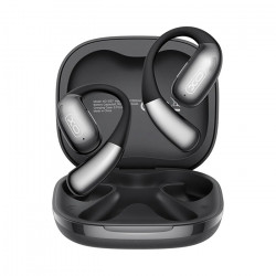 XO G37 LEATHER BLACK COLOR Bluetooth ακουστικά handsfree με τεχνολογία ΑΙ, σε μαύρο χρώμα - XO