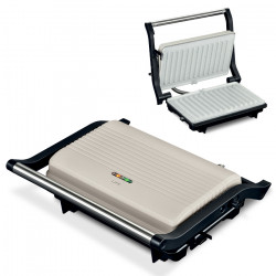 LiFE HERO Warm Grey Series Τοστιέρα με grill πλάκες κεραμικής επίστρωσης, 1000W - LiFE