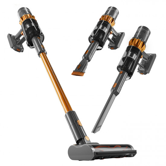PROFI CARE PC-BS 3138 ORANGE Επαναφορτιζόμενη ηλεκτρική σκούπα stick 2 σε 1, χωρίς σακούλα, σε πορτοκαλί χρώμα. - PROFI CARE