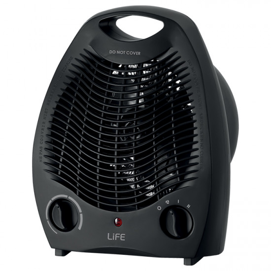 LiFE WARMY BLACK Αερόθερμο, 2000W - LiFE