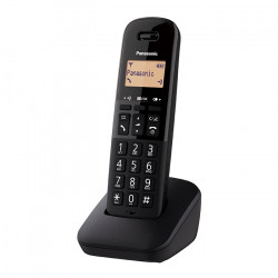 PANASONIC KX-TGB610GRB Ψηφιακή ασύρματη τηλεφωνική συσκευή με αναγνώριση κλήσης, δυνατότητα φραγής εισερχόμενων κλήσεων και ανθεκτική στους κραδασμούς σχεδίαση, σε μαύρο χρώμα. - PANASONIC