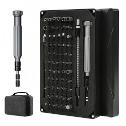 PCWork PCW08J Σετ κατσαβιδιών ακριβείας με 66 ανταλλακτικές μύτες και πρακτική θήκη μεταφοράς. - PCWork