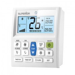 SUPERIOR AIRCO PAD Universal τηλεχειριστήριο κλιματιστικών με επιτοίχια βάση. - SUPERIOR