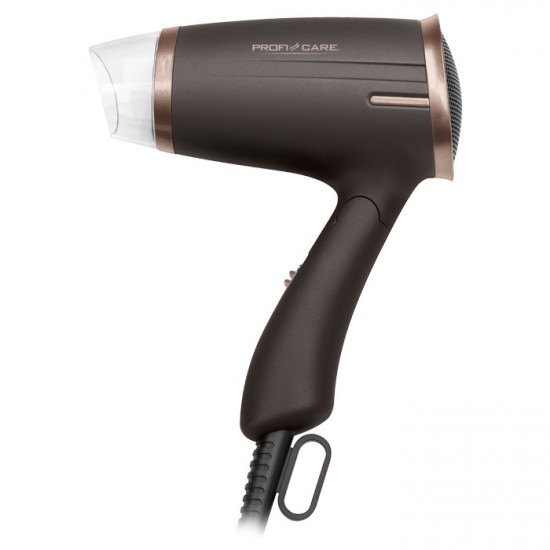 PROFI CARE PC-HT 3009 BROWN Σεσουάρ μαλλιών 1400W, με αναδιπλούμενη λαβή, σε μαύρο/μπρονζέ χρώμα. - PROFI CARE