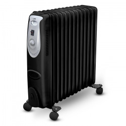 LiFE COMFY XL Dark Ηλεκτρικό καλοριφέρ λαδιού με 13 φέτες μεγάλου μεγέθους, 2500W, σε μαύρο χρώμα. - LiFE