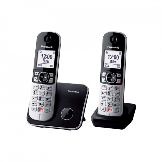 Ασύρματο Τηλέφωνο Panasonic KX-TG6852GRB Μαύρο