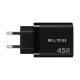 Φορτιστής 45W USB + USB-C PD GaN με καλώδιο BLOW