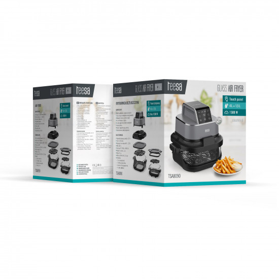 Φριτέζα αέρος 4L + 1.5L 1500W TEESA GLASS