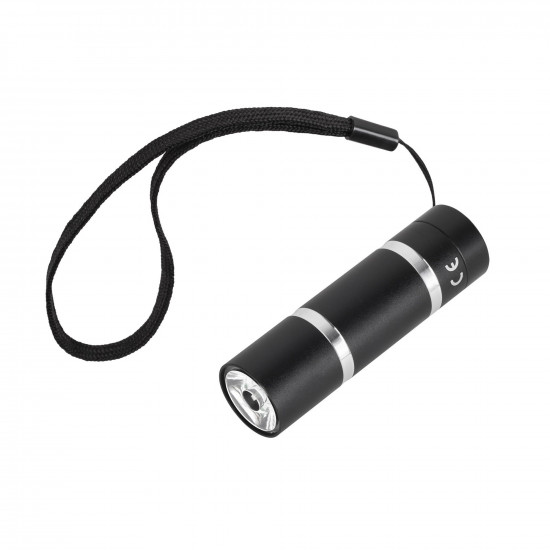 Φακός 1W LED Μαύρος Rebel