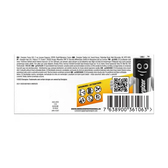 Energizer AΑΑ LR03 αλκαλικές μπαταρίες 1.5V (10 τμχ)