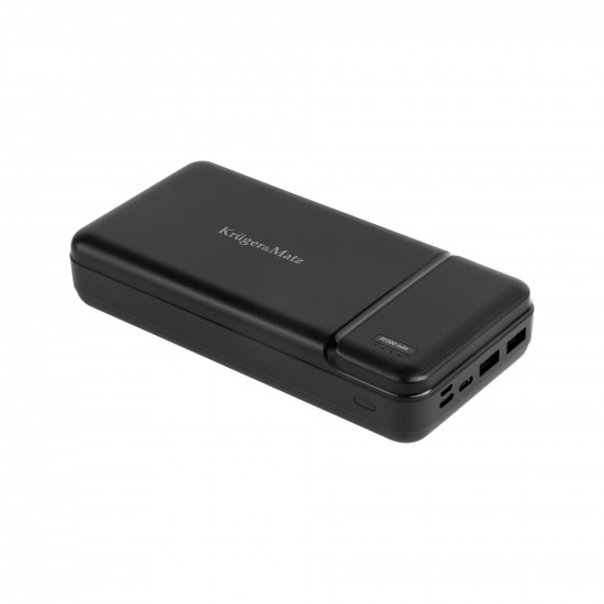 PowerBank 30000mAh Kruger&Matz (USB Type C, micro USB, Lightning, 2x USB-A) KM0907