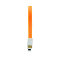 USB Καλώδιο με μαγνήτη - micro USB universal 20cm πορτοκαλί