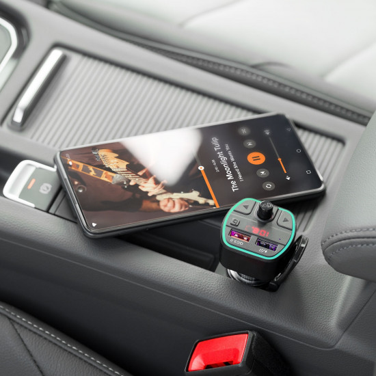 Πομπός αυτοκινήτου FM με λειτουργία bluetooth Peiying