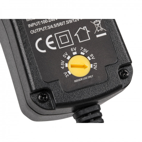 Ρυθμιζόμενο Universal Τροφοδοτικό 3-12V 2250mA 27W με σετ βυσμάτων DM PRO Power