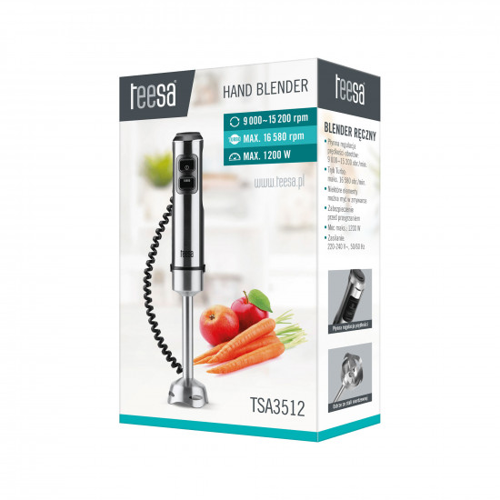 Ραβδομπλέντερ 1200W Teesa ασημί