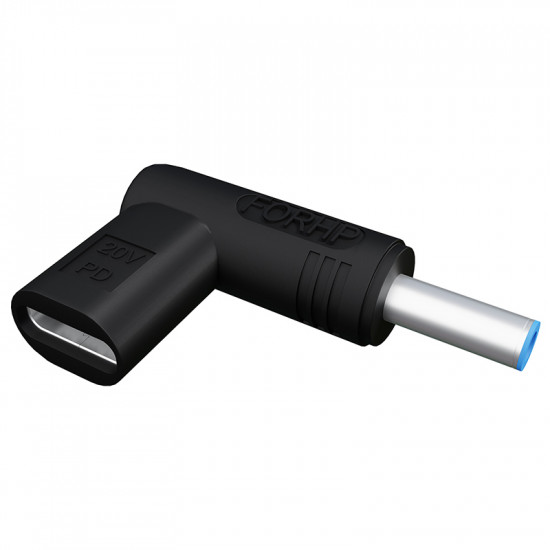 Αντάπτορας USB-C σε DC 3.0/4.5mm HP F/M μαύρος
