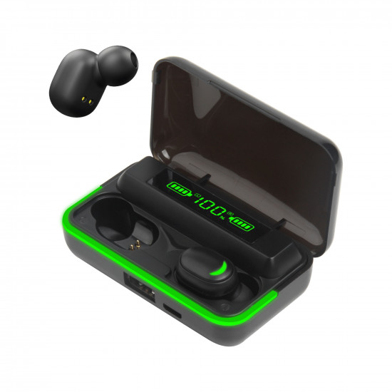 Bluetooth in-ear ακουστικά με θήκη φόρτισης και powerbank Rebel SN-E10