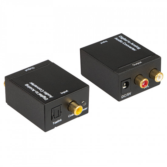 Μετατροέας Toslink-coaxial σε 2x RCA