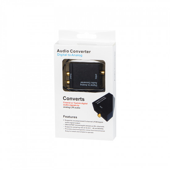 Μετατροέας Toslink-coaxial σε 2x RCA