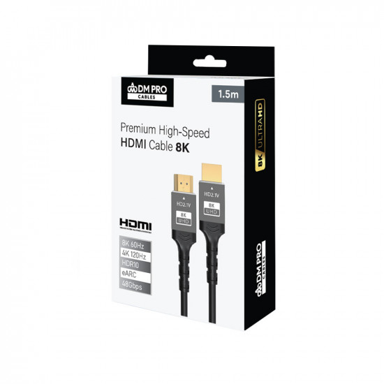 Καλώδιο HDMI 1.5m 8K Premium DM PRO