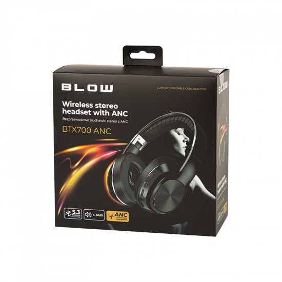 Ασύρματα/ενσύρματα ακουστικά bluetooth BTX700 ANC Blow