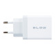 Φορτιστής με υποδοχή USBx2 + USB QC 30W BLOW λευκό