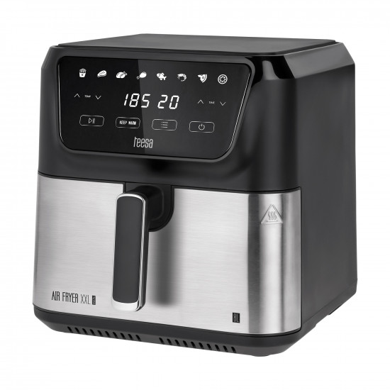 Φριτέζα αέρος 8L TEESA Digital Air Fryer XXL, 1700W, 8 προγράμματα, διατήρηση θερμότητας