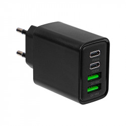 Φορτιστής 65W 2x USB-A + USB-C QC+PD 65W Blow μαύρος