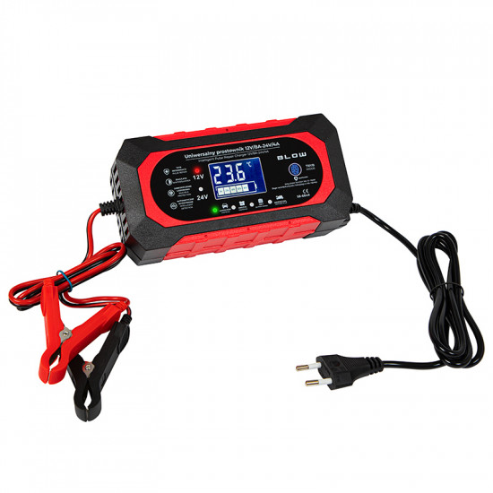 Φορτιστής μπαταρίας αυτοκινήτου 12V/8A - 24V/4A BLOW