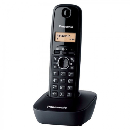 Ασύρματο Τηλέφωνο Panasonic KX-TG1611GRH Μαύρο-Μαύρο