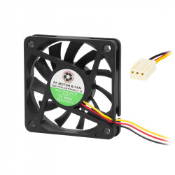 Ανεμιστήρας 60x60x10mm 12V 3W με Κουζινέτο