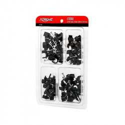 Σετ Cable Holder Μαύρο (80 τμχ)