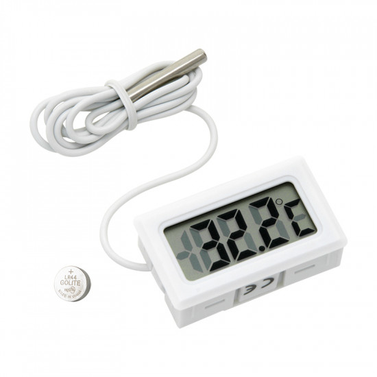 Θερμόμετρο BLOW LCD 31x46mm με Εξωτερικό Αισθητήρα Λευκό