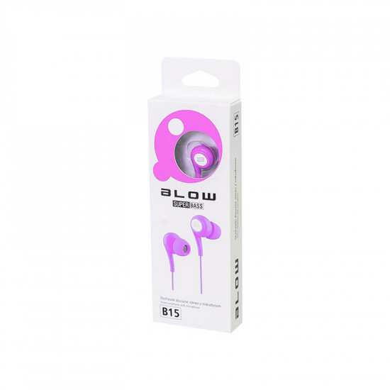 Ακουστικά με Μικρόφωνο BLOW B-15 Ροζ