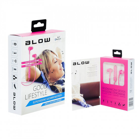 Bluetooth Handsfree Stereo Ροζ