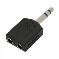 Splitter 6.35mm - 2x6.35mm Stereo
