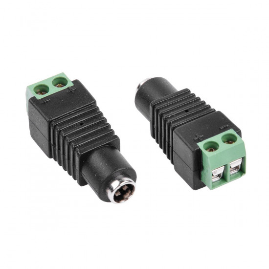 Φις Τροφοδοσιας DC 5.5x2.1 με Κλέμα Αρσενικό