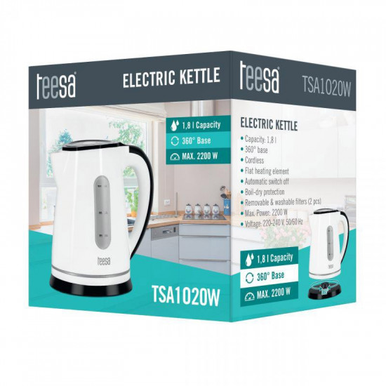 Ηλεκτρικός Βραστήρας TEESA 1.8L Λευκός