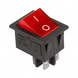 Διακόπτης ON-OFF 15A 250V Κόκκινος