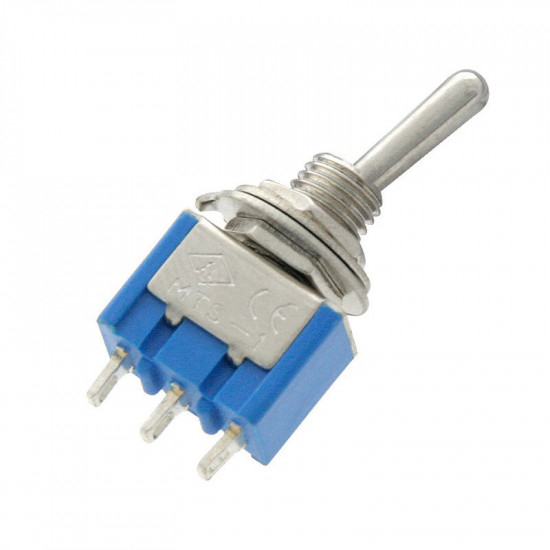 Διακόπτης ON-OFF-ON 3A 250V/125V 6A 6mm