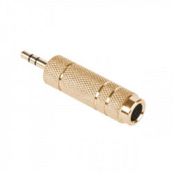 Αντάπτορας 3.5mm - 6.35mm M/F Stereo Επιχρυσωμένος