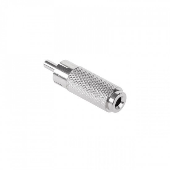 Αντάπτορας 3.5mm Mono - RCA M/F Μεταλλικός