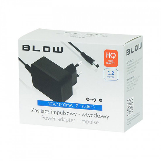 Τροφοδοτικό 12V / 1000mA 2.1 / 5.5 (+)