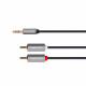 Καλώδιο Stereo 3.5mm - 2xRCA 1m Kruger&Matz