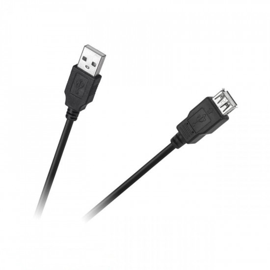 Προέκταση USB A/A M/F 1.5m Μαύρο Cabletech
