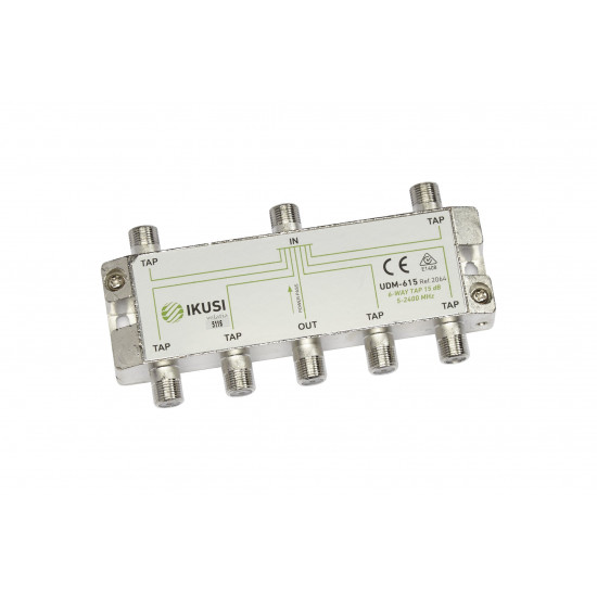 UDM-615 6WAY TAP 15dB 5-2400MHz