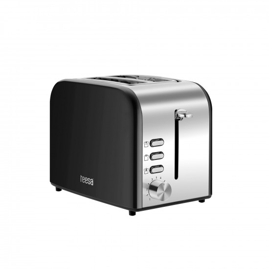 Φρυγανιερα Teesa 850W Μαυρη Stainless steel