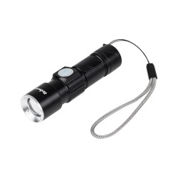 Φακός LED 3W Αλουμινίου USB REBEL