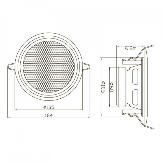 Ηχείο WS-135 100mm 15W / 8ohm Blow