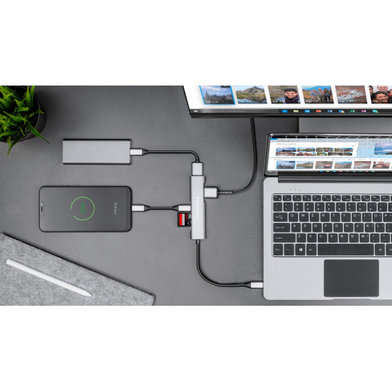 Αντάπτορας (HUB) USB τύπου C σε HDMI / USB3.0 / SD / MicroSD / C Kruger&Matz